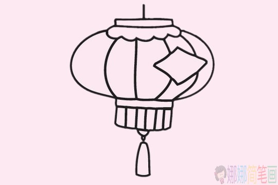 灯笼简笔画图片大全,灯笼简笔画步骤图片
