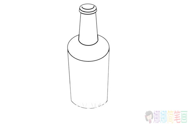 啤酒瓶简笔画的画法,啤酒瓶简笔画图片
