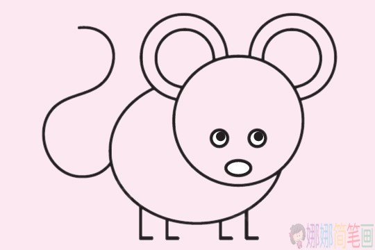 老鼠简笔画图片大全,老鼠简笔画步骤图
