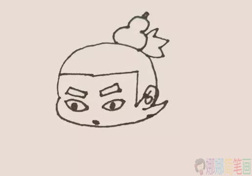 葫芦娃简笔画简单画法,葫芦娃简笔画步骤图解教程