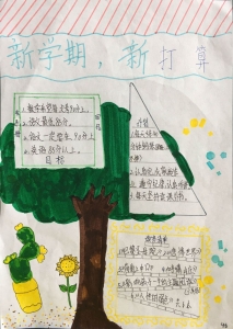 新学期新计划新打算手抄报，新学期做全新的自己