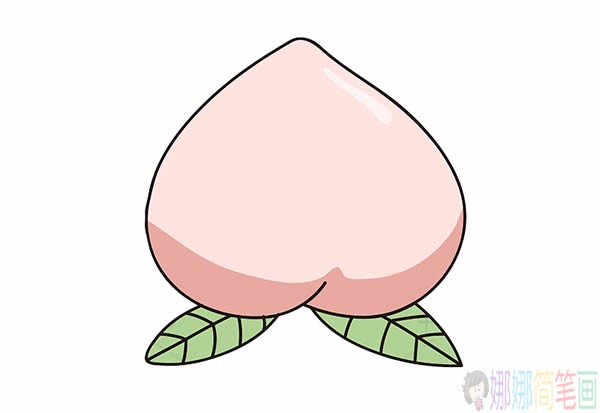 水蜜桃简笔画教程,水蜜桃简笔画图片大全