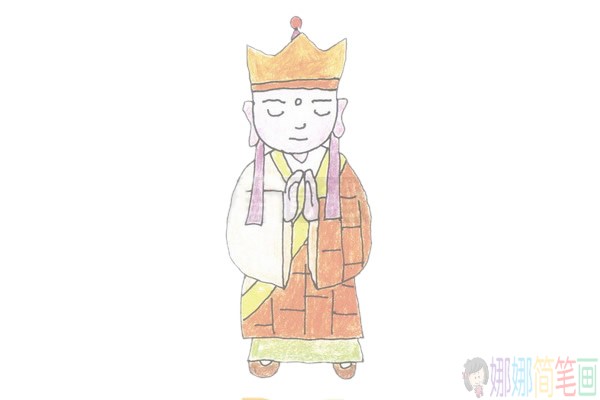 唐僧简笔画步骤,唐僧简笔画大全
