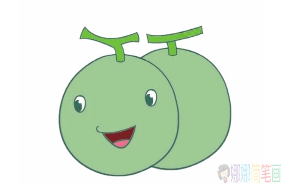 哈密瓜简笔画图解教程,哈密瓜简笔画图片大全