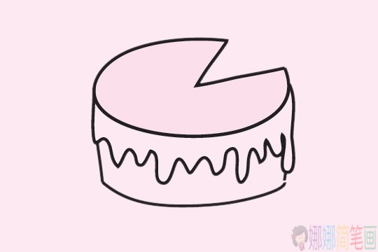 各种蛋糕简笔画简单画法步骤,蛋糕简笔画图片大全