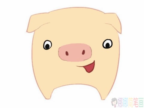 卡通小猪简笔画画法,小猪简笔画图片大全
