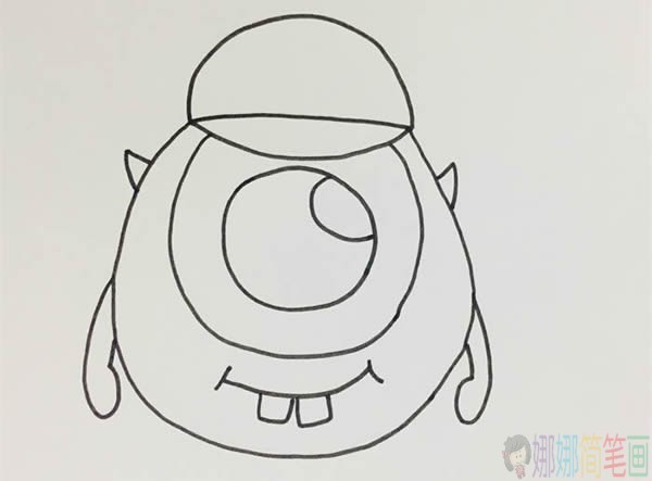 卡通大眼仔怎么画,卡通大眼仔简笔画画法步骤图片