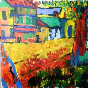 风景油画创意作品，风景油画图片