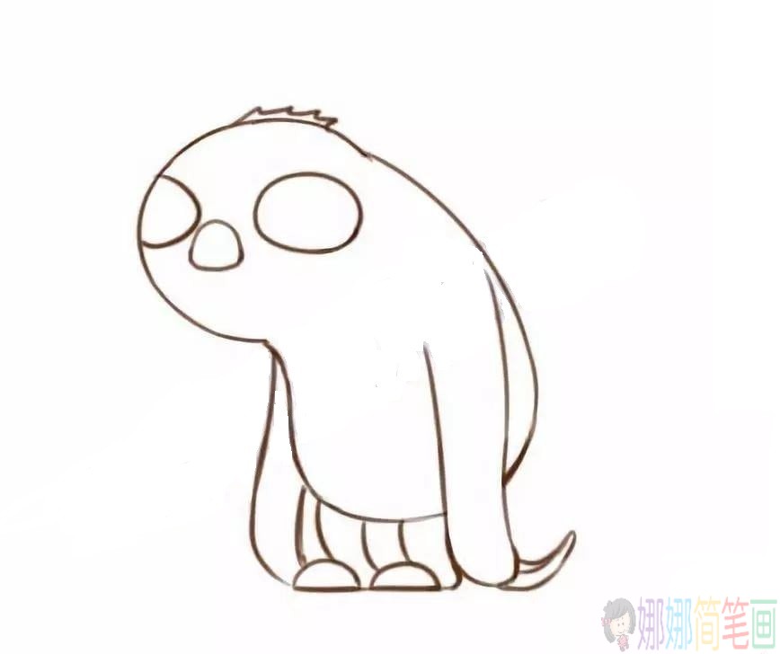 简笔画树懒怎么画,《疯狂动物城》树懒简笔画教程