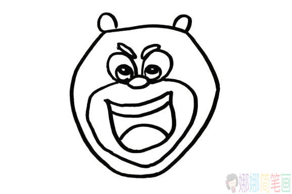 熊大怎么画_熊大简笔画画法步骤教程