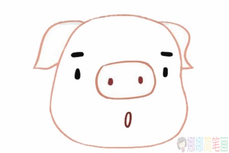 卡通小猪简笔画画法,小猪简笔画图片大全