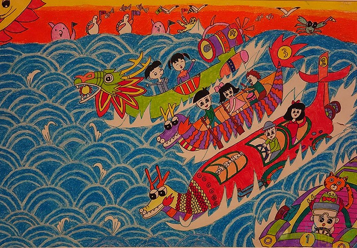 儿童画,端午节儿童画,好看简单的儿童画优秀作品大全