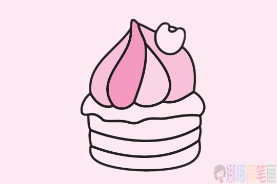 各种蛋糕简笔画简单画法步骤,蛋糕简笔画图片大全