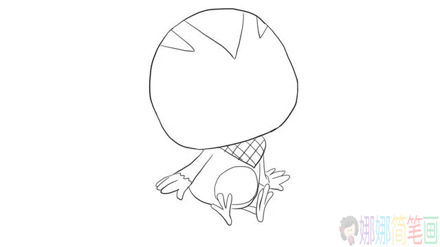 麦琪简笔画,萌鸡小队之麦琪简笔画画法教程
