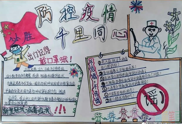 关于抗疫情手抄报图片内容大全