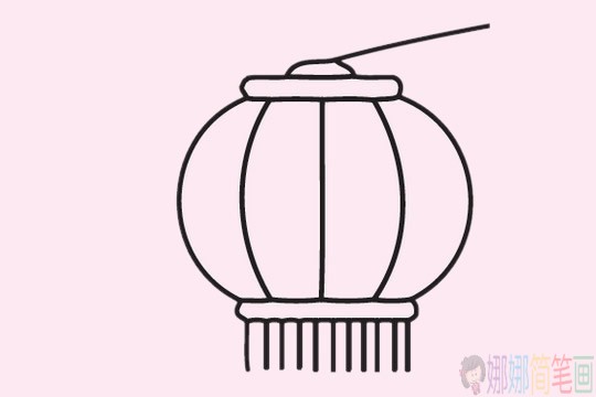 好看的灯笼简笔画画法步骤图片大全
