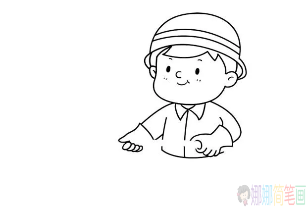简笔画，消防员简笔画怎么画？简单的消防员简笔画教学步骤分解图