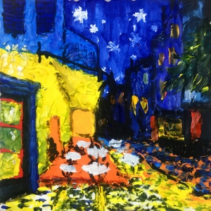 风景油画创意作品，风景油画图片