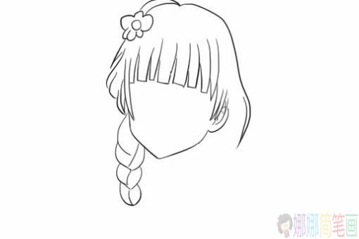 民国女子简笔画图片,民国少女简笔画步骤图