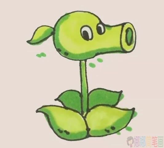 豌豆射手简笔画图片,豌豆射手简笔画大全