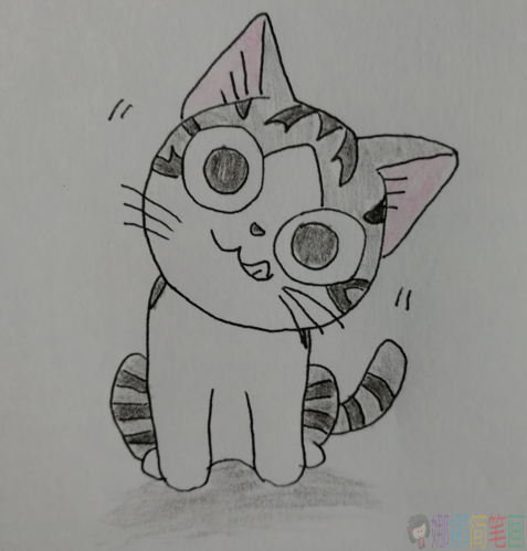 起司猫简笔画怎么画,可爱的起司猫简笔画