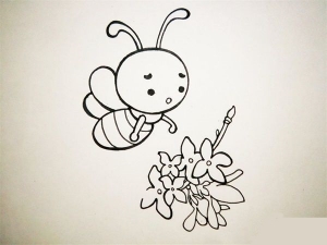 蜜蜂简笔画教程图，蜜蜂简笔画画法教程