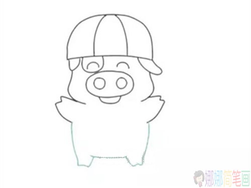 简笔画，可爱麦兜简笔画画法图片步骤