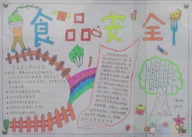 食品安全手抄报内容,食品安全手抄报图片