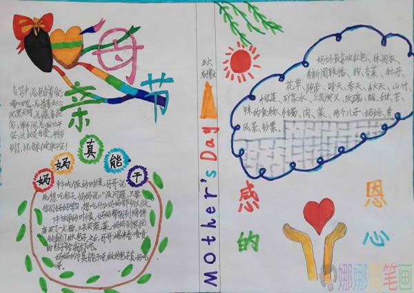 温馨五月天感恩母亲节手抄报图片大全