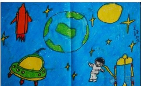 好看简单的科学知识儿童画作品图片