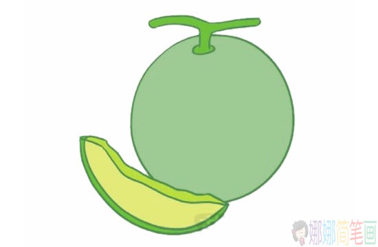 哈密瓜简笔画图解教程,哈密瓜简笔画图片大全