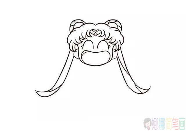 美少女战士简笔画怎么画,月野兔简笔画图片大全