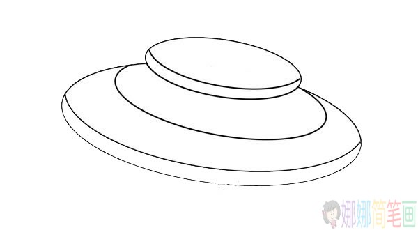 飞碟简笔画图片,UFO飞碟简笔画步骤大全