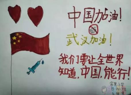 抗击新型冠状病毒儿童画,预防病毒从我做起儿童画优秀作品图片鉴赏