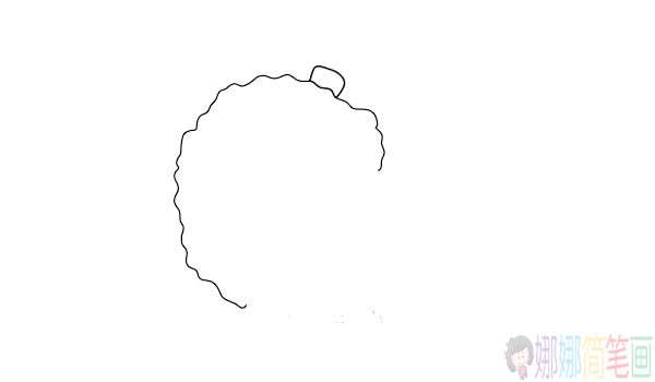 荔枝简笔画的画法,彩色荔枝步骤图解教程