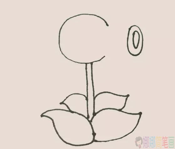 豌豆射手简笔画图片,豌豆射手简笔画大全