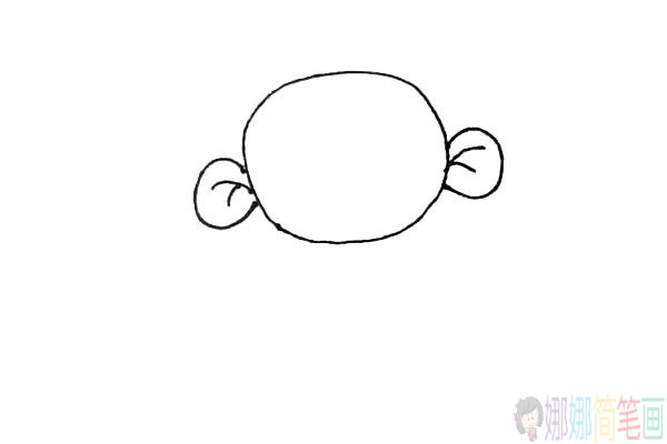 简笔画,可爱的大耳朵图图简笔画步骤图片教程