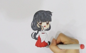 Q版桔梗简笔画教程