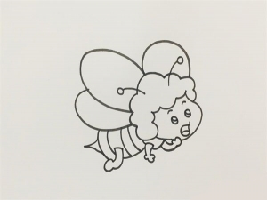 蜜蜂简笔画彩色，蜜蜂简笔画教程