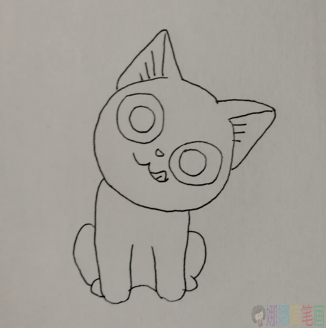 起司猫简笔画怎么画,可爱的起司猫简笔画