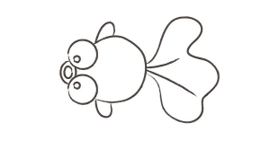 可爱的小金鱼简笔画图片教程，金鱼简笔画步骤