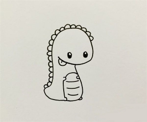 恐龙简笔画教程，恐龙儿童简笔画图片