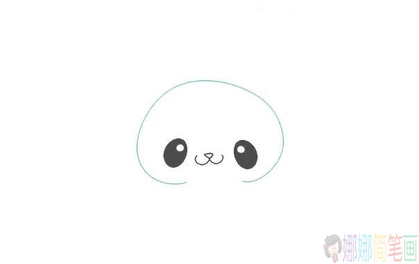 儿童学画画,可爱的大熊猫简笔画步骤