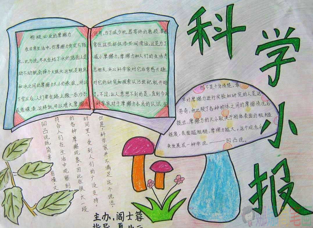 好看简单的科学知识手抄报作品图片
