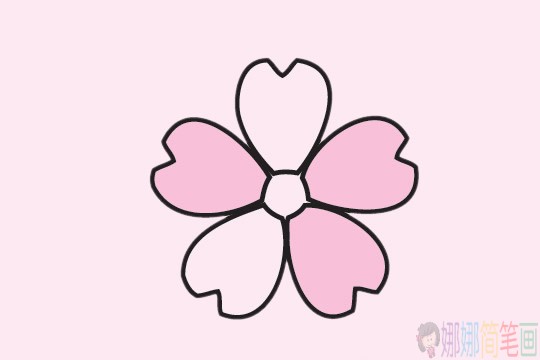 樱花简笔画图片大全,樱花简笔画步骤