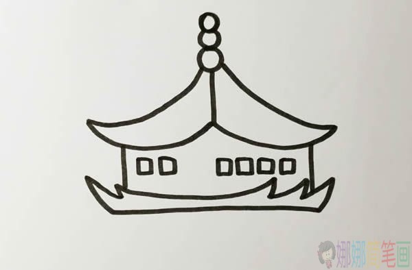 黄鹤楼简笔画图片,黄鹤楼简笔画步骤