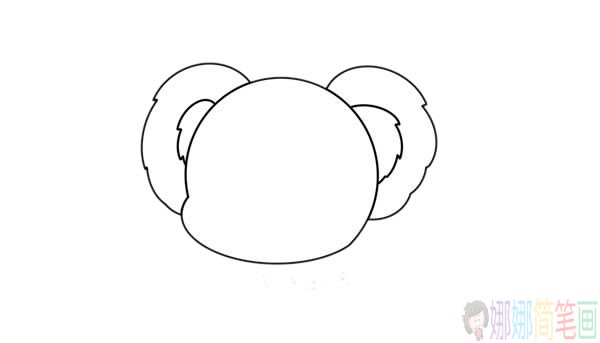 考拉简笔画,可爱的的考拉简笔画画法步骤图解教程