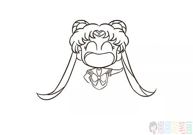 美少女战士简笔画怎么画,月野兔简笔画图片大全