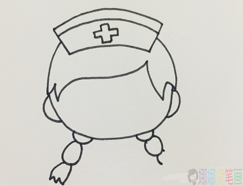 简单的护士小姐姐简笔画