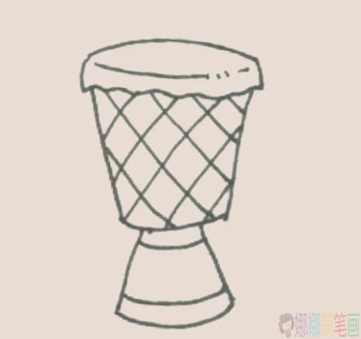 非洲手鼓简笔画,手鼓简笔画图片